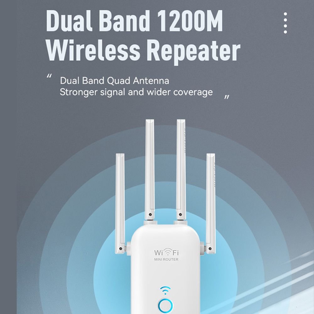 Topleo 1200Mbps Wireless Repeater WiFi Router Signal Booster long range repeater 2g 3g 4g 5g range extender repeater wifi